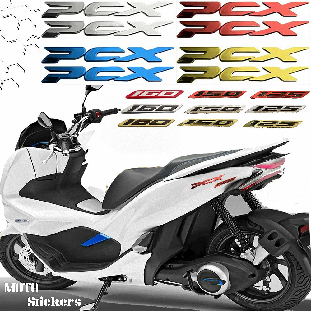 Motorcycle Accessories Para Moto Reflective Decals Modification 3D Set Exhaust Stickers For Honda PCX 125 150 160 2020 2021 2023 calendário para mesa 2021 simples preto branco cinza série 1 ano programação diária organizador de agenda escritório