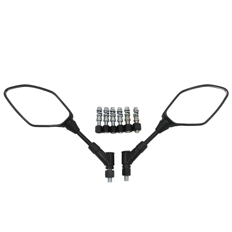 

Motorcycle Rearview Mirror M8 M10 Threaded Bolt Mount 360 Degree Wide Angle Safety Side Mirror Compatible For MT03 / MT07 / MT09