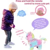 Interactive Electronic Plush Toy, Walking and Barking Robot Colorful Cat Plush, Remote Control Kitten Pets, Best Gifts for Girls 2