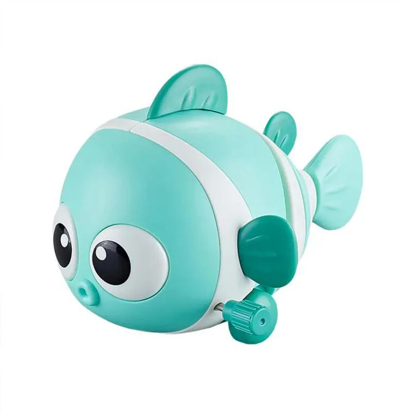 Baby Crawling Toys Little Clown Fish Bath Toy for Babies Wind Up Driving Toys Boy Girl Baby Bathtub Parent-child Interaction Toy