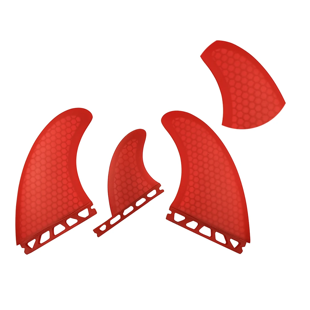 Sup Board Single Tabs T1 Surf Fins Fiberglass Honeycomb Red Color 3 Pieces Per Set Surfboard Fins SUP Accessories 3 pieces g5 surfboard fins size m sup accessory surf fin paddle board fin