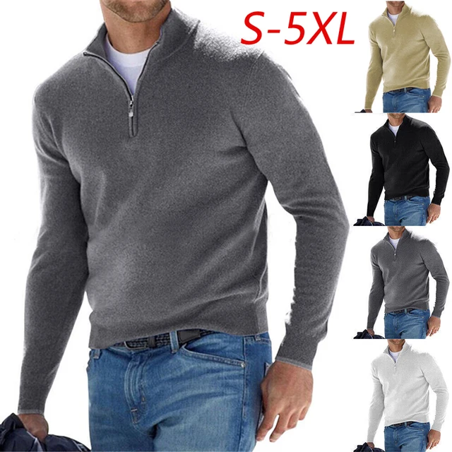 Men s V-neck Long Sleeve Zipper Pullover Sweatshirt Hooded Polo Shirt: A Perfect Blend of Style and Comfort