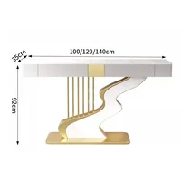 Midcentry-Table Console Nordique Moderne en Métal, Couloir d'Entrée, Table Console de Luxe, Meubles de Salon, Correction par Wohnzimmer Tisch 2