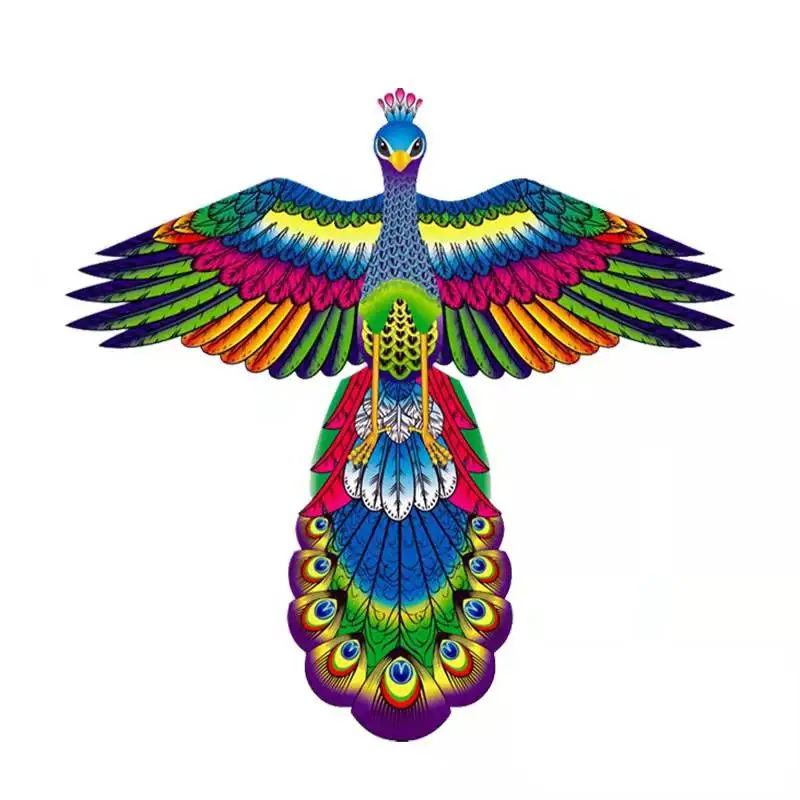 

free shipping peacock kite pipa voadora cerf volant enfants professional kite kite for adults flying outdoor games parachute fun