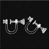 Transparent Resins Screw Ear Clips Earrings Findings Resins Plastic Earring Clips Base Connectors DIY Jewelry Accessories 5
