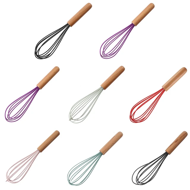 Wood Handle Silicone Whisk