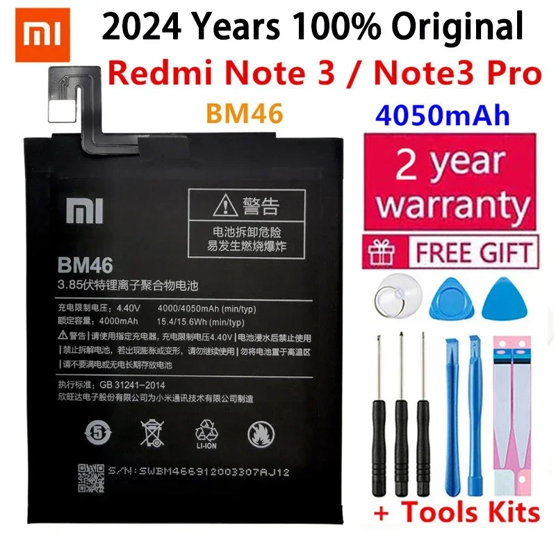 Фото Оригинальный аккумулятор для Xiaomi Redmi 3 3S 3X 4X 3 pro Note 3 5 5A 6 4A Pro Mi 5X BM46 BM47 BN30 BN31 BN45, сменный аккумулятор №5