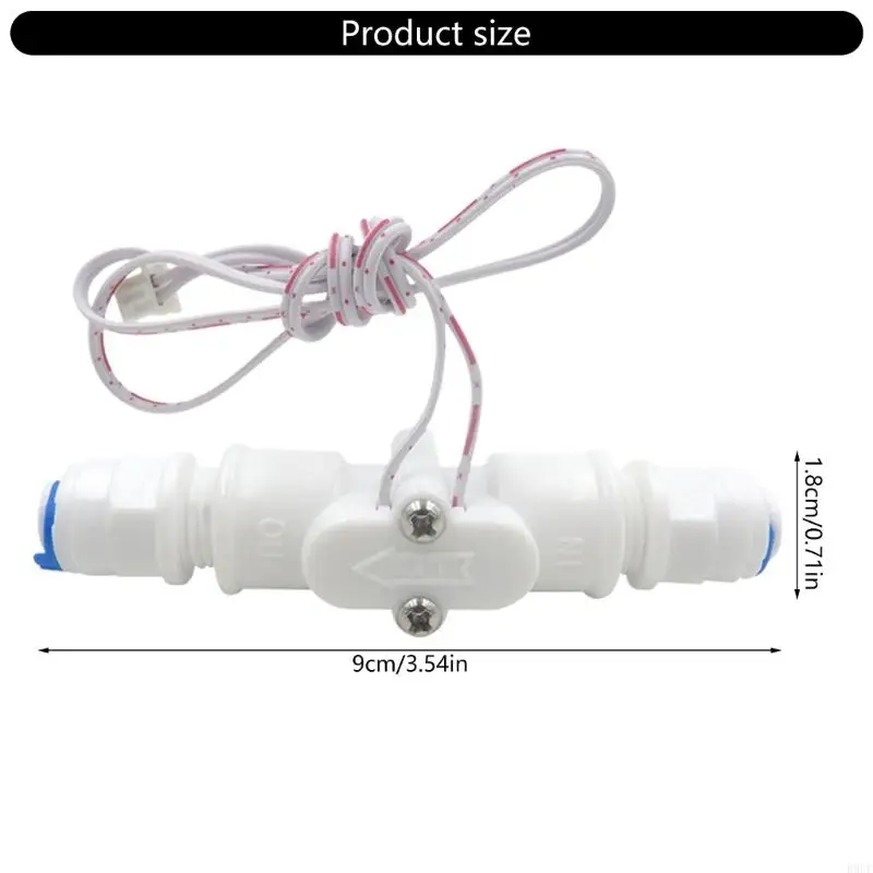 1/4 NPT Water Sensors Effect Sensors Meter Counter Hose 0.3-6L/min for Reverse Filter