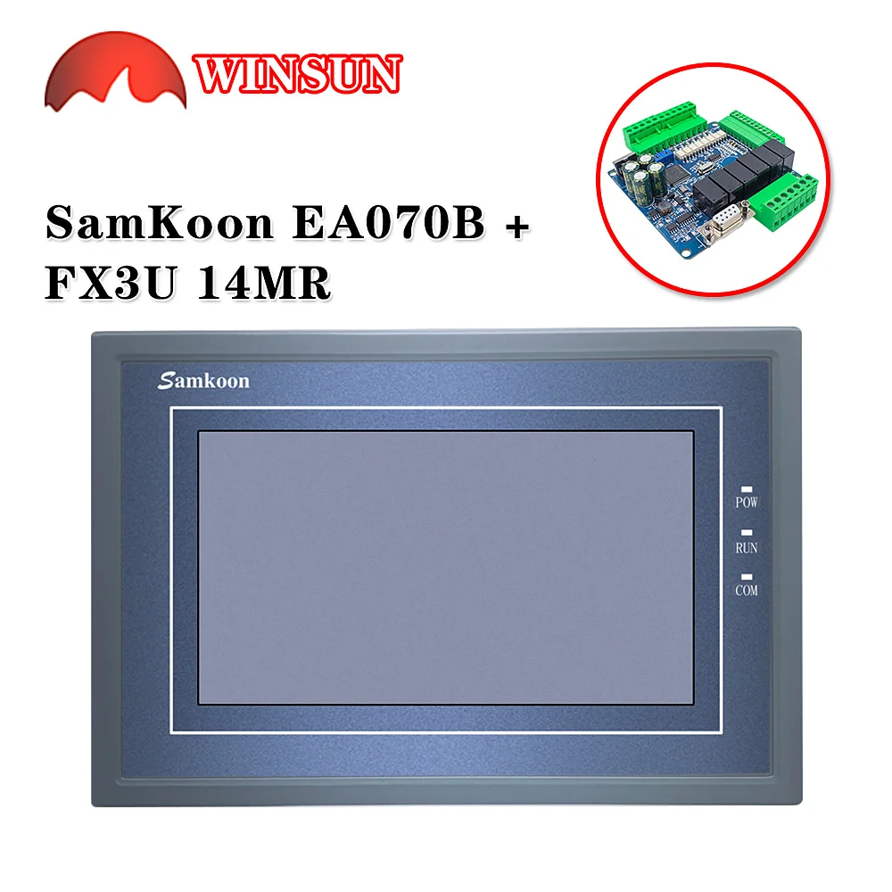 Samkoon EA-070B 7 ġ ġ ũ /Ʈ Ʈѷִ FX3U-14 -24 -32 -48MR/MT PLC