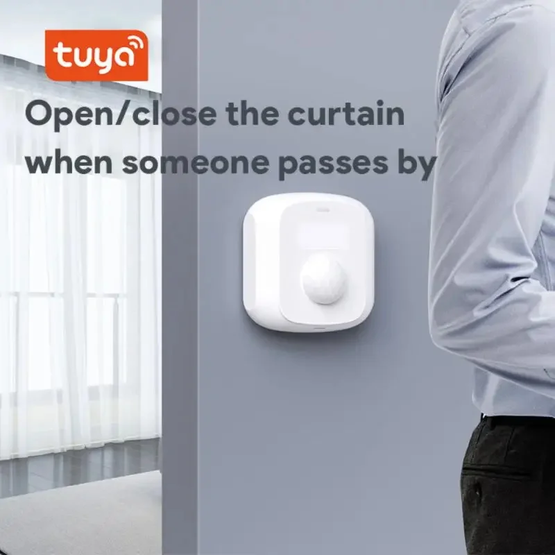 

Умный беспроводной датчик человеческого тела Tuya WiFi & Zigbee с фотодатчиком, пользовательская кнопка управления через приложение