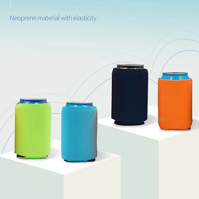 

1 Piece Beer Sleeves Camping Can Cup Soda Cover Neoprene Drink Cooler Portable Bottle Outdoor Sleeve For Party Wedding Birthday
