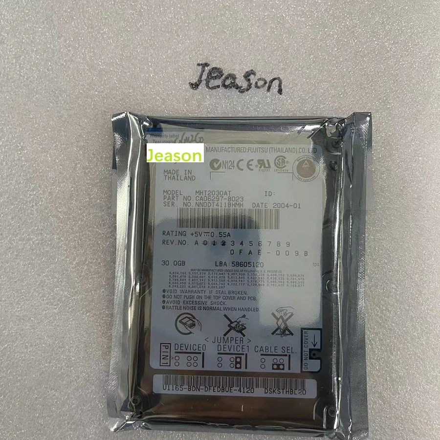 30Gb 2.5 "Ide 2Mb 4200Rpm 9.5Mm Per Disco Rigido Interno Per Notebook Hdd Per Mht2030At