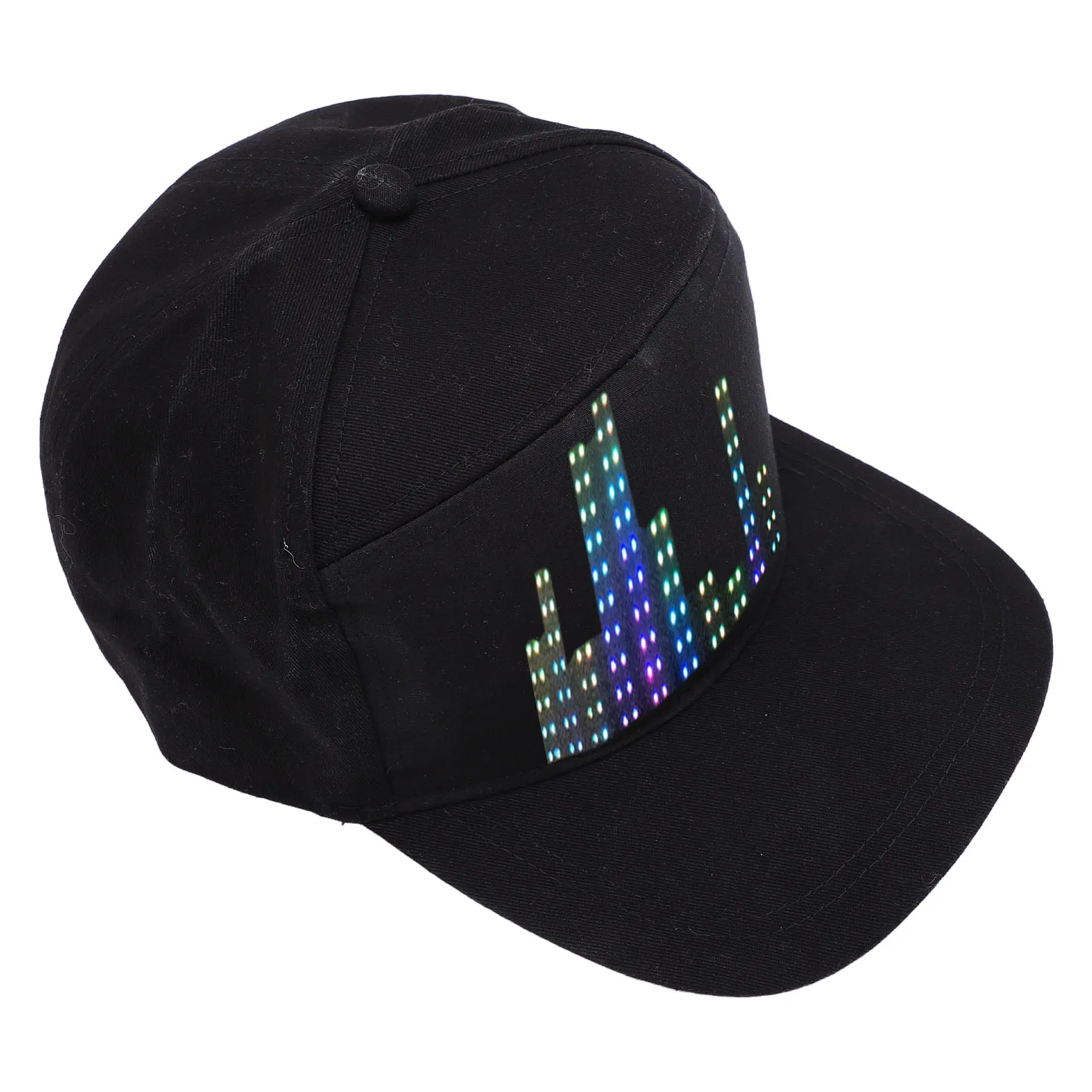 LED 디스플레이 야구 모자 앱 프로그래밍 가능 조절 가능 면 소재 탈부착 가능 12x32 LED 디스플레이 모자