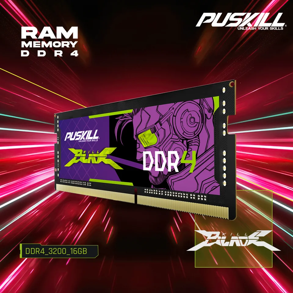 PUSKILL DDR4 Killblade Notebook Gamer Memoria Ram 32GB 2x16GB