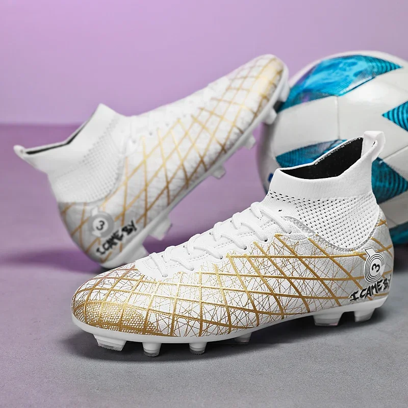 Herr Fotboll Barn Långa Spikes Sports Society Stövlar Flerfärgad Träningsmatch Sneakers Klossar Fotbollsskor_voghion.com