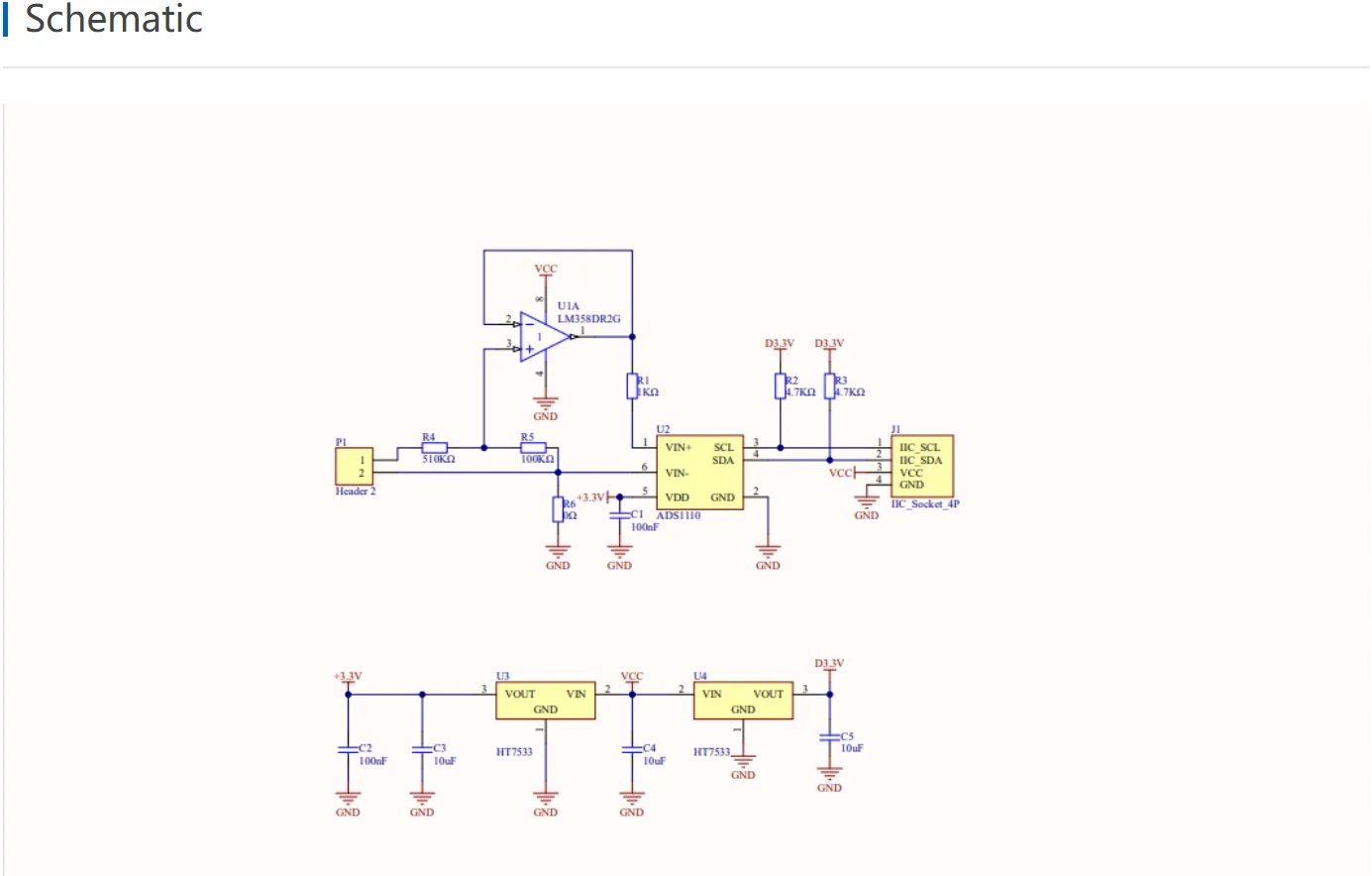 Official ADC I2C Unit v1.1 (ADS1110)