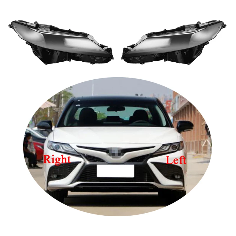 

Car Replacement Headlight Cover For Toyota Camry 2018-2021 Headlamps Transparent Lampshades Lamp Light Lens Glass Shell