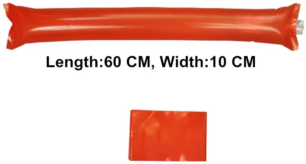 Description Picture 3 of item20Pcs Thunder Sticks Team Spirit Boom Sticks Cheering Stick Plastic Cheerleading Clapper Inflatable Noise Makers for Sport Party