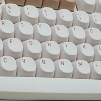 129 Keys Tiramisu Keycaps MA Profile Dye Sub PBT Minimalist keycaps 2.25U 2.75U For Alice Mechanical Keyboard AK680 Wooting - Image 5