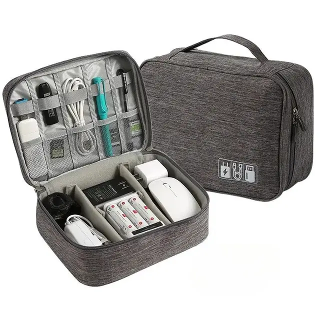 Cable Storage Bag Waterproof Digital Electronic Organizer Portable