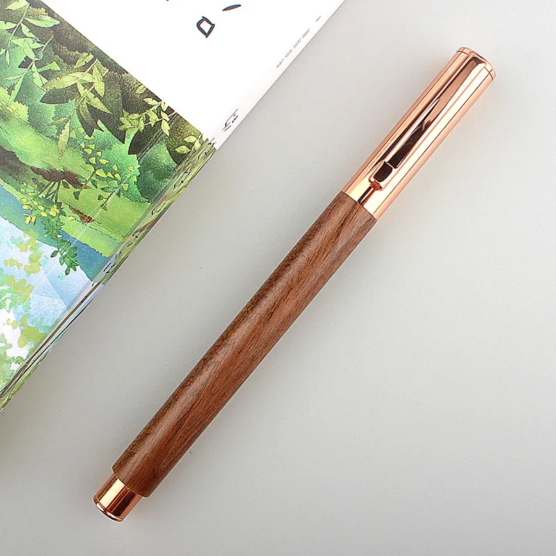 Portable Retro Rotary Sandalwood Wooden Ballpoint Pen Natural Solid Wood  Pens for Writing School Office Supplies Teacher Gifts - AliExpress