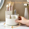 360° Rotating Makeup Brush Holder Cosmet Storag Box Makeup Organiser Lipsticks Make Up Container Vanity Organizer Box 4