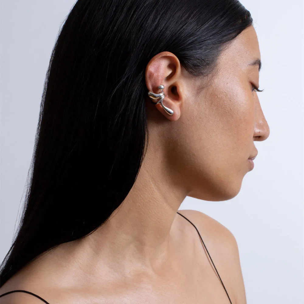 French Style Personality Cold Wind Metal Geometric Ear Clip Fashion Temperament Women Accessories Gift 5