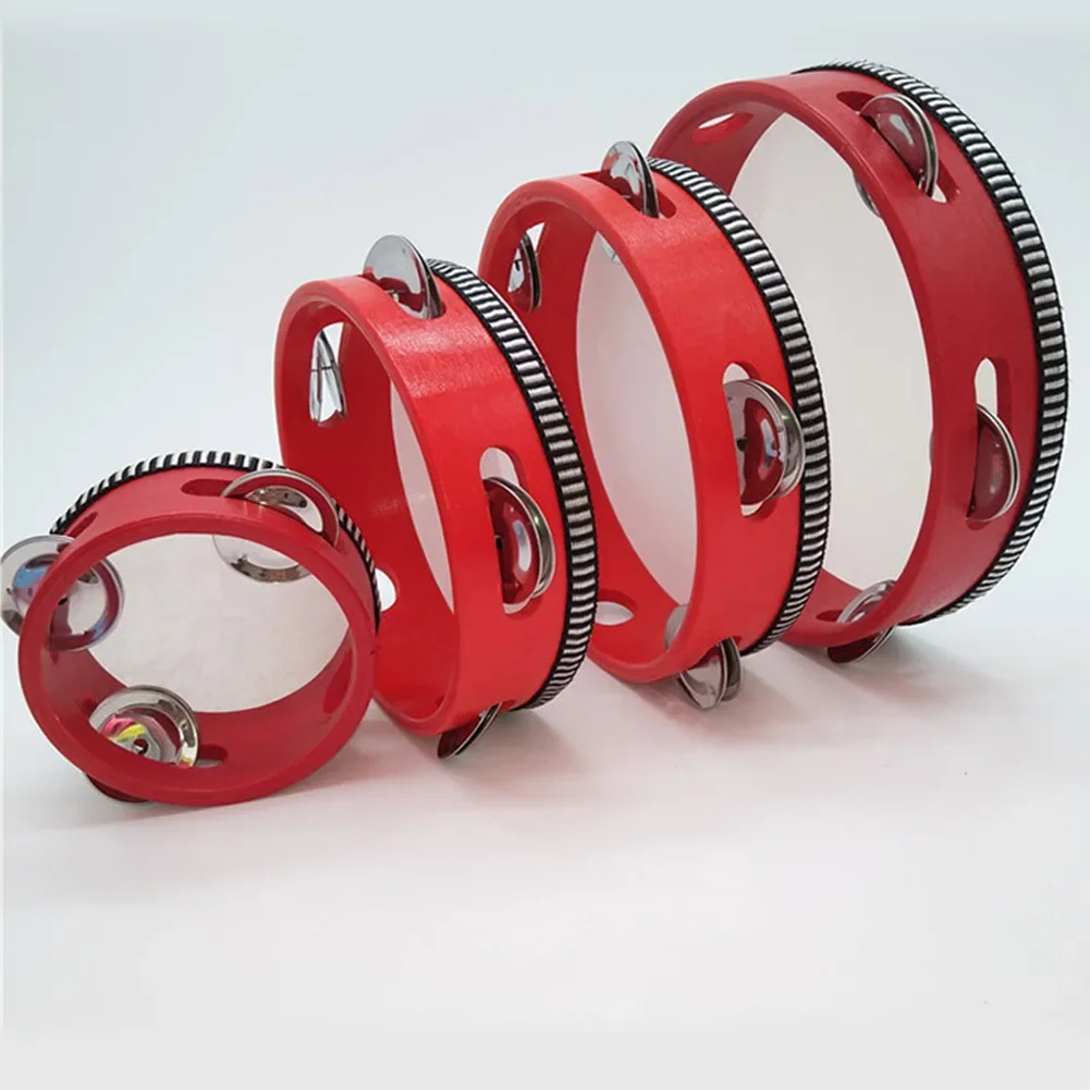 Musical Instruments 4in 6in 8in 10in Tambourine Hand Drums Toys for KTV Party Children Educational
