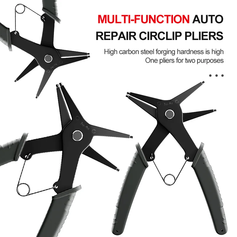 2 in 1 Circlip Pliers For Internal External Card Retaining Multifunctional Professional Hand Tool Hardware Repair Tool