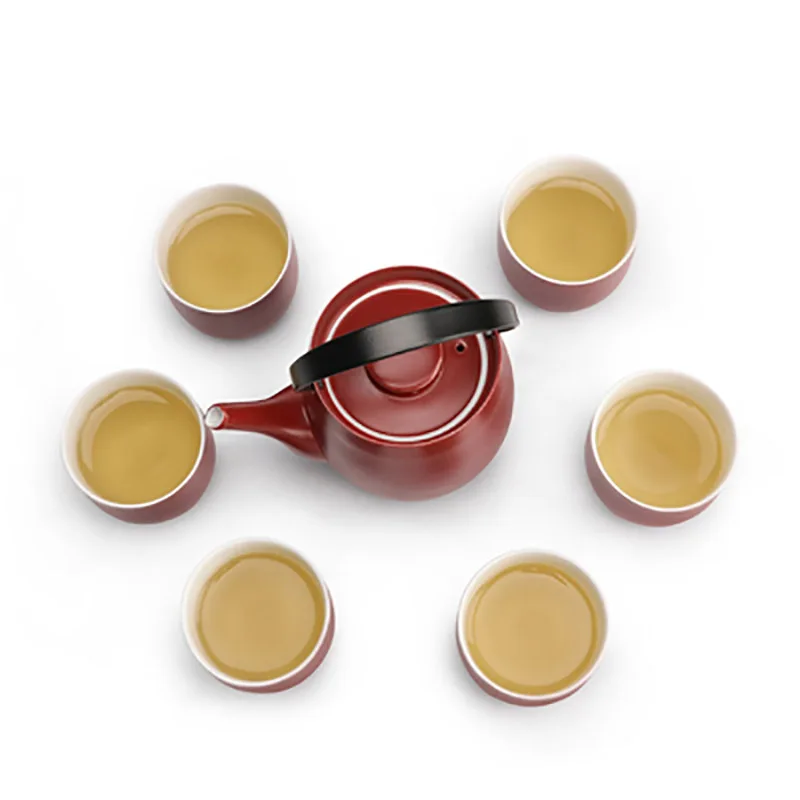 Chinese Traditional Wedding Ceramic Tea Set, Teaware, Kettle, Retro Porcelain Teapot, Tea Cup, Newlywed Souvenir Gift, Party S