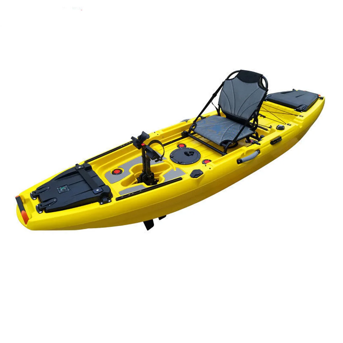 10FT 1 Person Plastic Pedal Drive Canoe/Kayak Fishing Boat - China