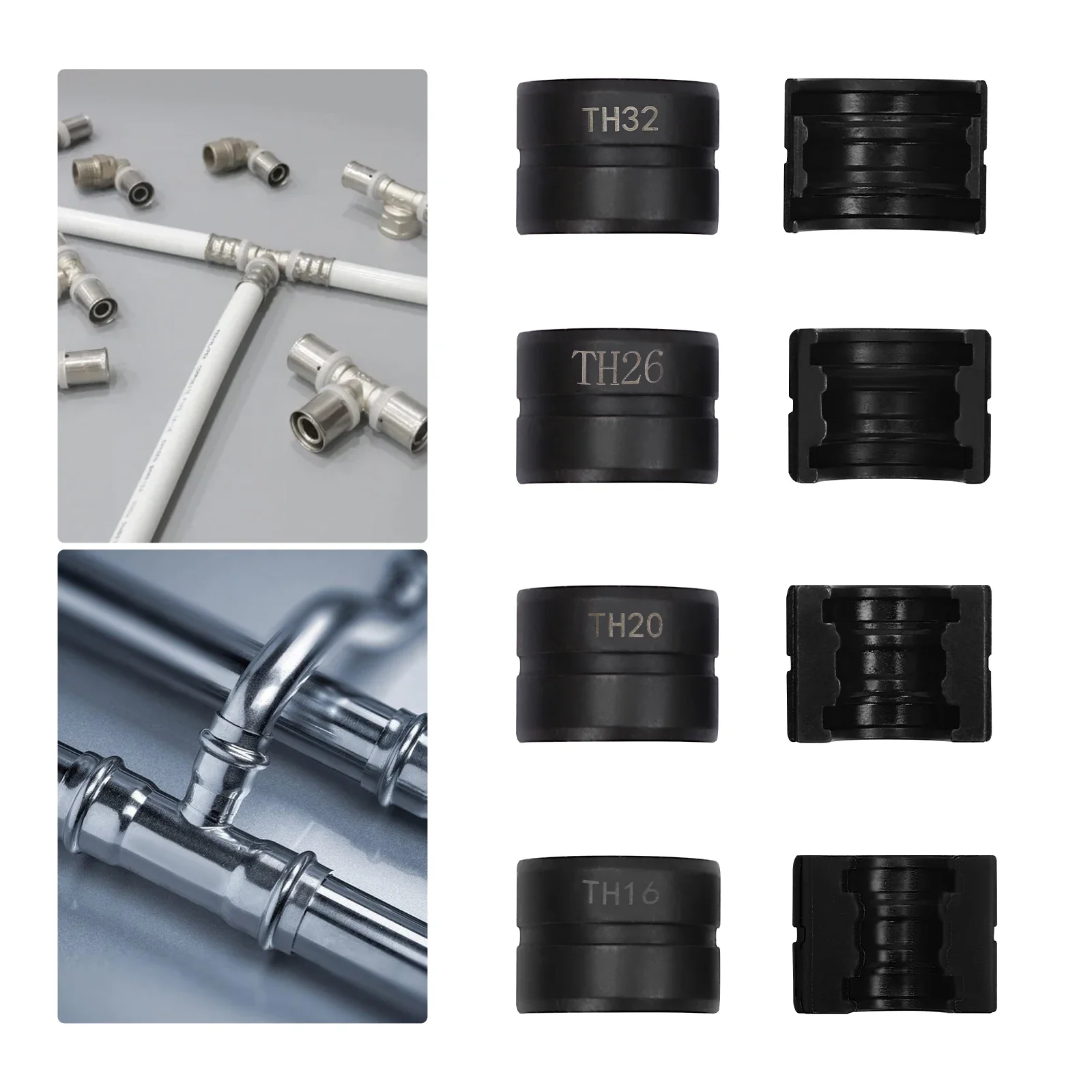 Presszangen-Set Crimp-Einsätze U16/20/25/32, TH16/20/26/32mm Crimpwerkzeuge Rohrklemmen-Kit für Rohrpresszangen – Detail 15
