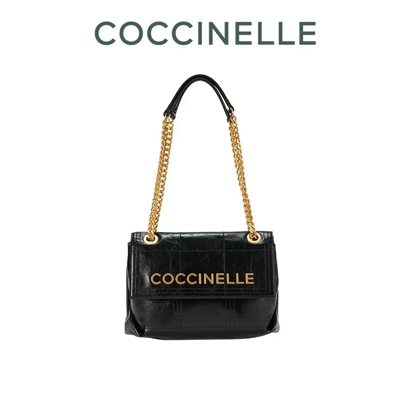 

COCCINELLE new fashion women's bag Large capacity buckle beautiful women's crossbody bag Light luxury brand shoulder bag