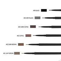 Custom Bulk 6color Eyebrow Pencil Private Label 1.5mm Ultra-thin Brow Double-headed Waterproof Sweatproof Long-lasting Makeup 2