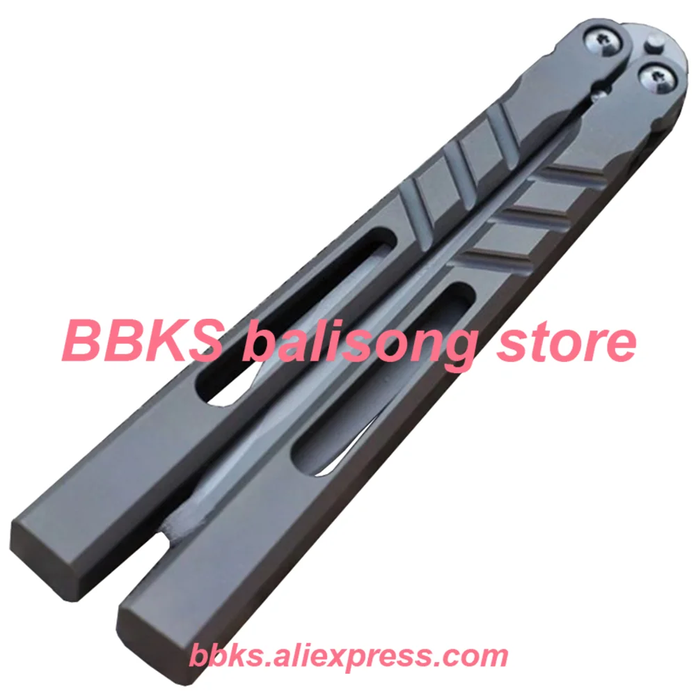 

Baliplus Latchless Channel Alpha Beast CHAB Clone Balisong Flipper Butterfly Trainer Knife EDC Free-swinging Knife