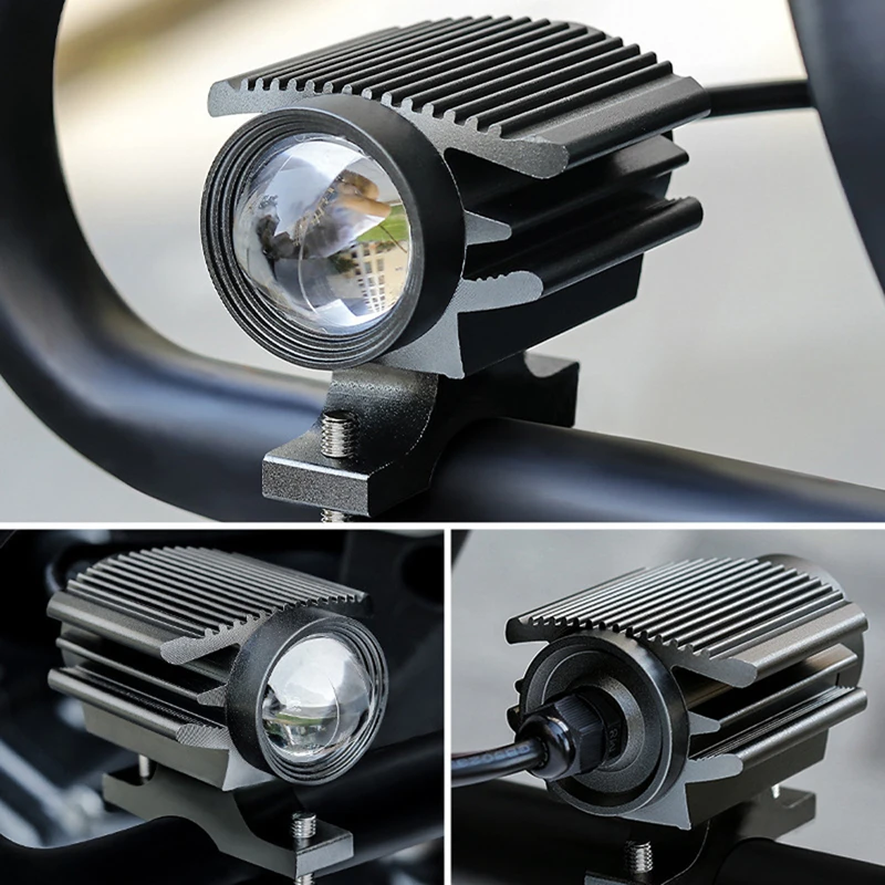 

Motorcycle LED Light Waterproof Lamp Electric Vehicle Headlight Fog Light Projector Lens Spotlight For Car/Motorcycle