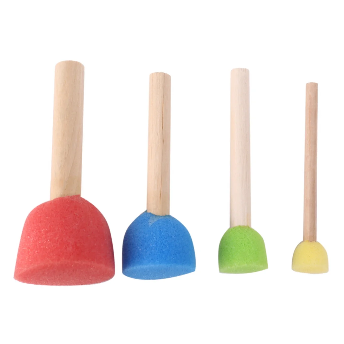 폼 바운서 모음, 스펀지 페인팅 스티플러 세트, 폼 브러시 값 Pack-1.5cm, 2cm, 3cm, 4cm, 24 pkg
