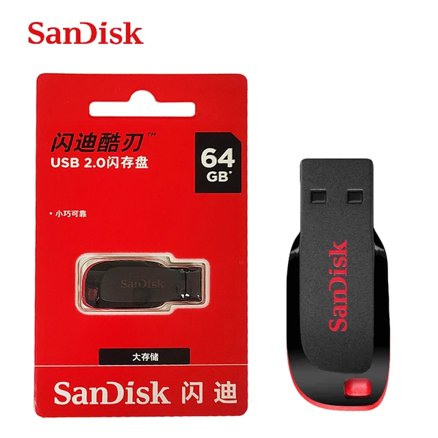 Clé USB 32Go - Marque Sandisk Cruzer Blade USB 2.0 Flash Drive