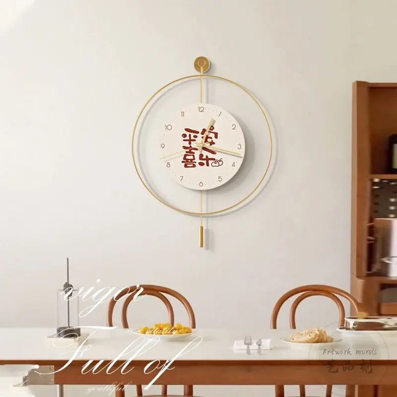 

Creative Table Backdrop Wall Clock, Living Room, Household Decoration, Silent Wall Watch, Modern, Simplicity Art, Hanging Clock