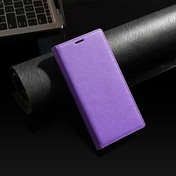 Premium Magnetic Leather Wallet Phone Case with Card Holder - Galaxy A71 (4G) (Purple)