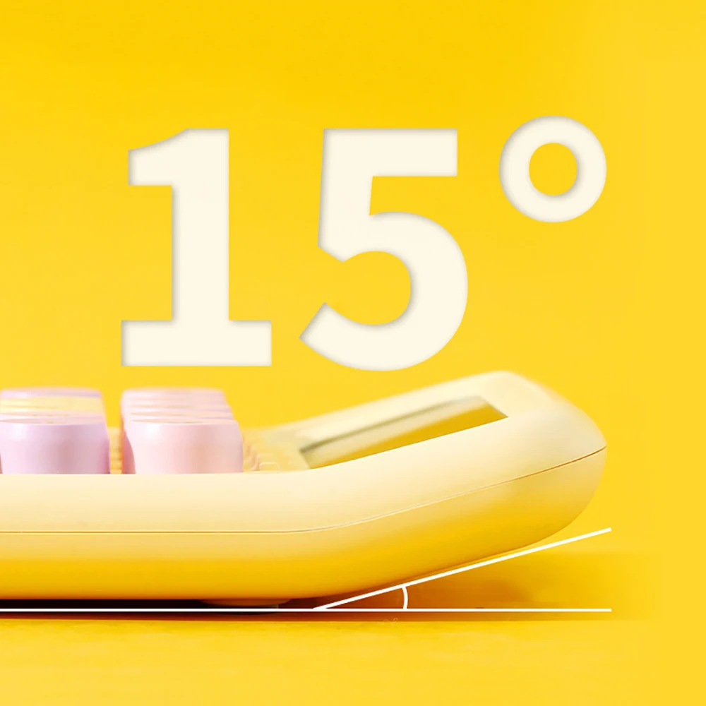 Description Picture 6 of itemNew Ins Dopamine Candy Color Calculators Large Display Mechanical Dot Keyboard Back School Supplies Students /Finance Stationery