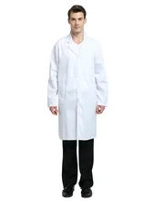 Casaco de laboratório branco médico enfermeira trabalho vestir uniforme workwear hospital traje loja roupas para homem e mulher