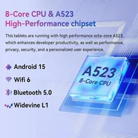 Android 15 Tablet 10.4 Inch 8-Core Processor 16GB RAM 128GB ROM 1TB TF Card Expand 5G/2.4G WiFi 5MP+8MP Camera Tablet Bundle - Image 2