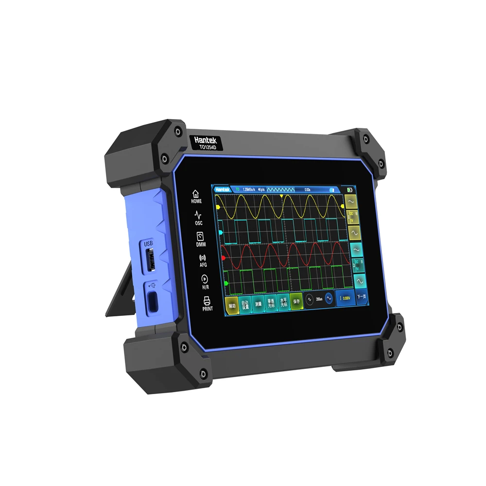 Hantek TO1112D TO1112C Touch Screen Digital Oscilloscope 2 Channels 110Mhz Hanheld Osciloscopio + Signal Source +Multimeter digital oscilloscope