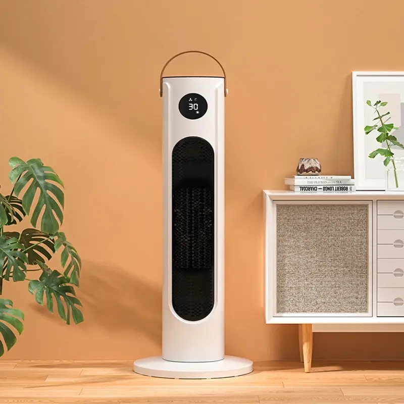 원격 전기 히터, 가정용 세라믹 히터, 3 가지 모드, 120 ° 대형 앵글 흔들기 헤드, 과열 및 티핑 보호