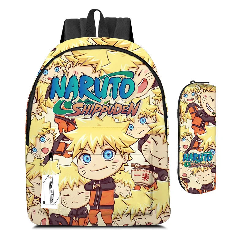 NARUTO Backpacks for Boys Girls College Cosplay School Bag 16inch