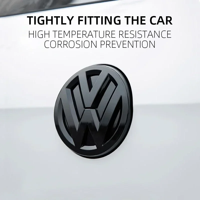 폭스바겐 VW 신형 2개 자동차 전면 그릴 배지 교체 엠블럼 자동차 로고 스티커 폭스바겐 VW 골프 5 MK5 GTI 129mm X 1용