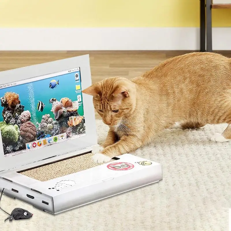 Cardboard Cat Scratcher Laptop Cats Scratch Board Durable Board Pads