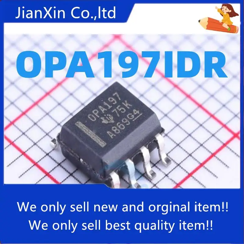 

10 шт. Оригинальный Новый opa197ложенный OPA197ID OPA197 SOP-8 SMD