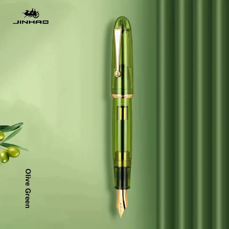 Acrylic Transparent Fountain Pen with High-Capacity Ink Converter